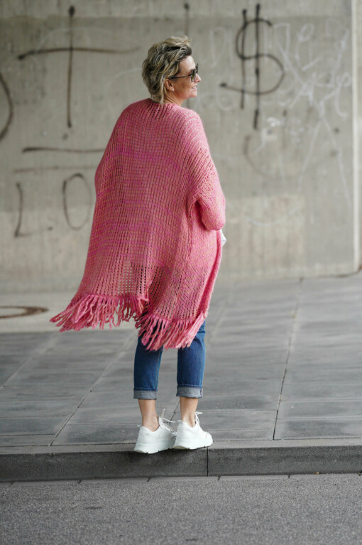 Strickjacke "CHRISSY" multicolor (GW34) /  Jeans "SHYRA" blue jay (HL03)