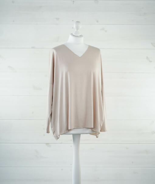 Langarmshirt "INES" beige (BA70)