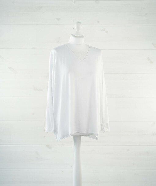 Langarmshirt "INES" weiß (BA70)