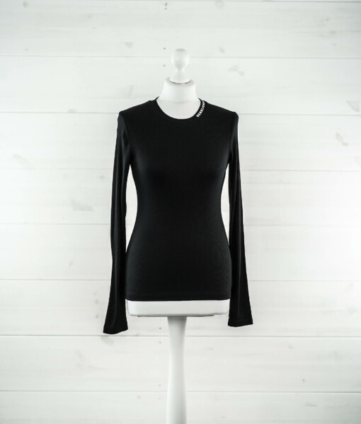 Langarmshirt "FEIN RIB" black (HL09)