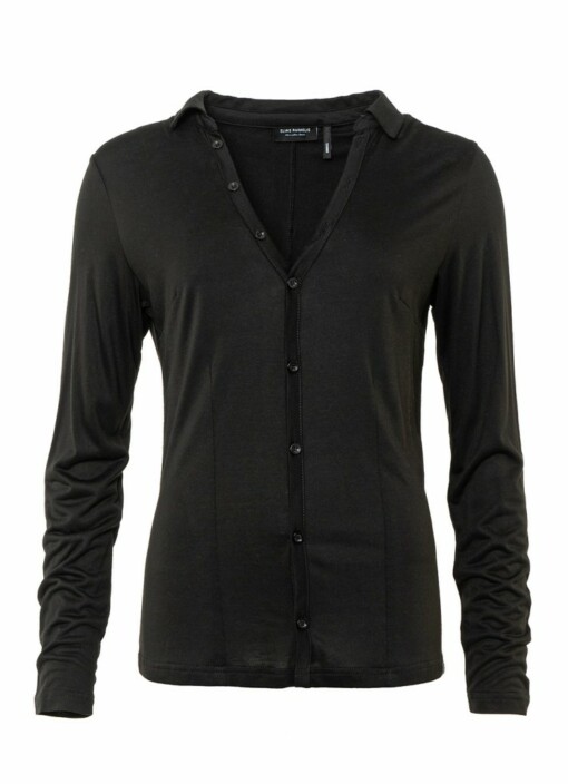 Longsleeve Bluse "ADALINA" black (ER34)