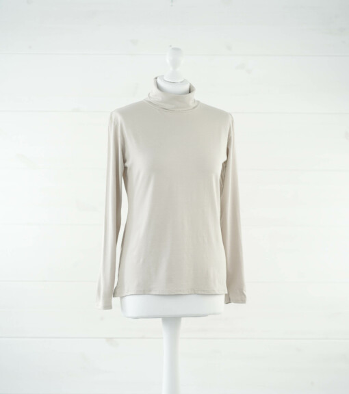 Rollkragenshirt "CHANTAL" beige (BA02)