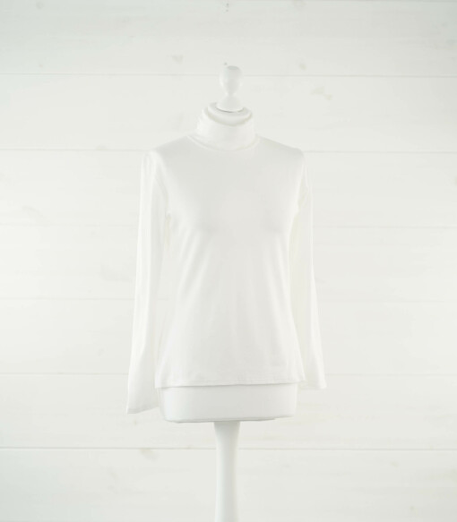 Rollkragenshirt "CHANTAL" wollweiß (BA02)
