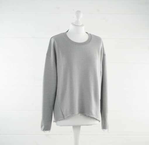 Longsleeve "VALENTINA" micro grey (ER09)