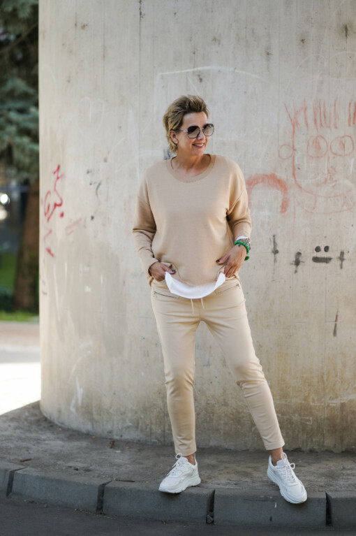Longsleeve "VALENTINA" alpa (ER09) / Ladies-Pants “ILENA” – alpa (ER19) /Langarm-Shirt “LEONIE” weiß (BA85)