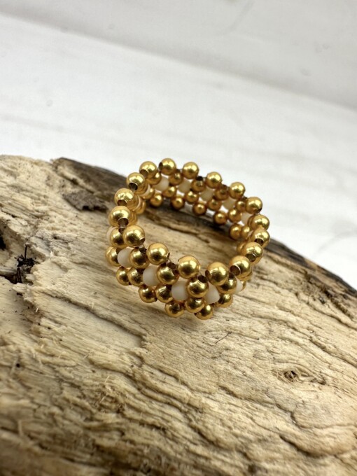 Ring "LACE GOLD"  (IBU39)