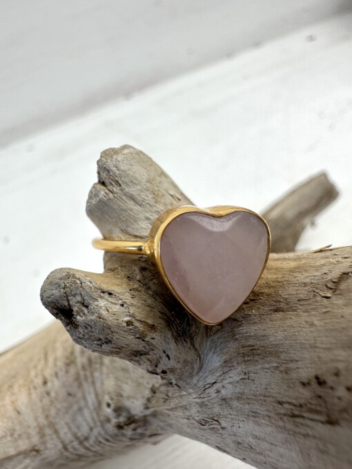 Ring "LOVE" rosenquarz (IBU19)