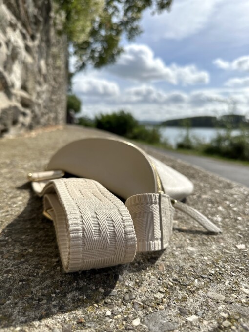 Crossbag "PAULA" beige/gold (T02)