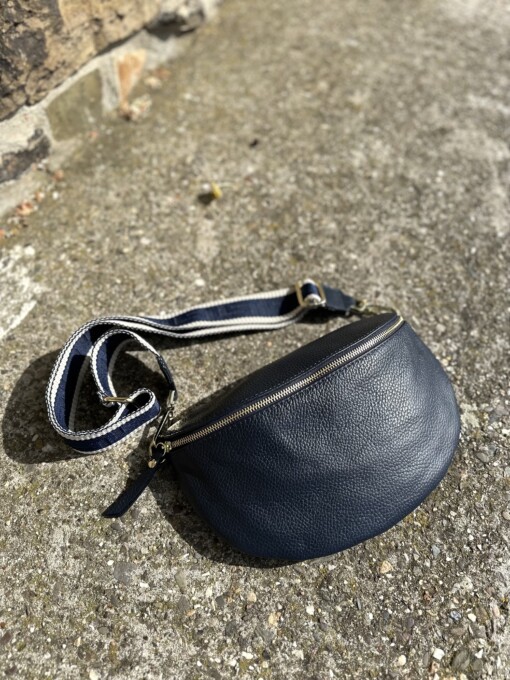 Crossbag "PAULA" dunkelblau/gold (T02)