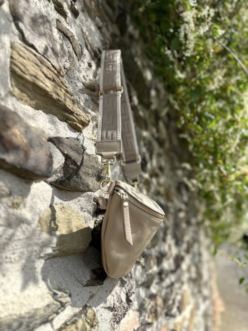 Crossbag "PAULA" taupe/gold1 (T02)