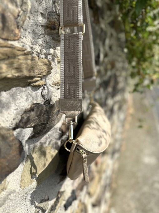 Crossbag "PAULA" taupe/gold1 (T02)