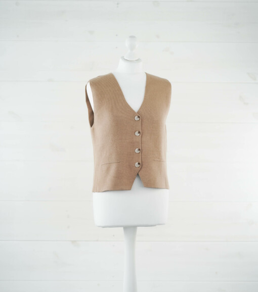 Weste "ELYSA" caramel (GW59)