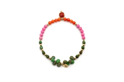 Armband "DROPS GREEN ROSE" (SSK61)