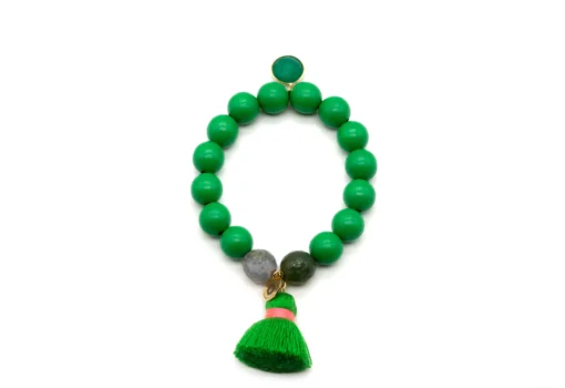 Perlenarmband "ALL GREEN" (SSK36)