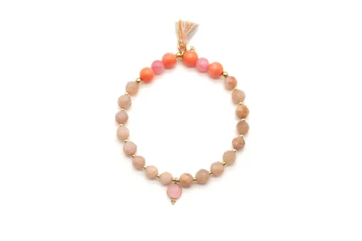 Armband "SUNSTONE CORAL" (SSK57)