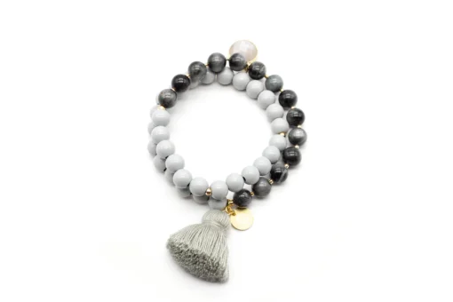 Wickelarmband "TWIN ALL GREY" (SSK15)