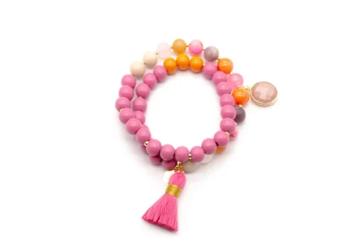 Wickelarmband "TWIN MAD PINK" (SSK06)