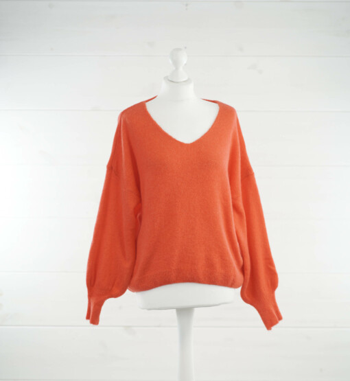 Feinstrickpullover "GIANNA" orange (GW203)