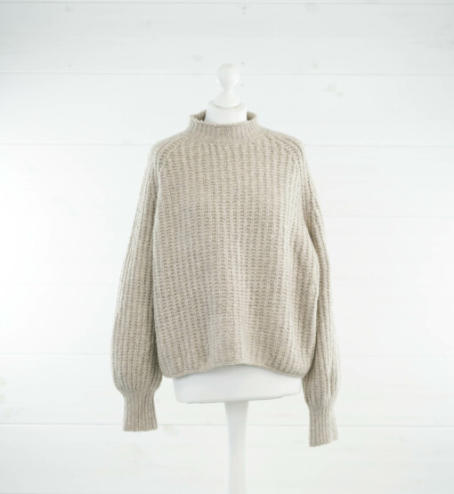 Grobstrickpullover "EILEEN" taupe (GW16)