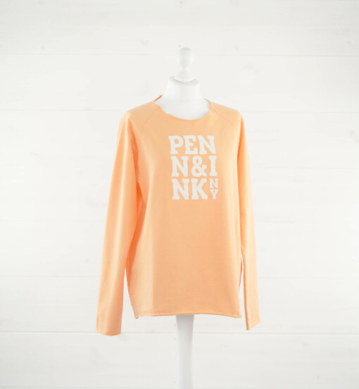 Soft Sweater "POLLY" orange/ecru (PI52)