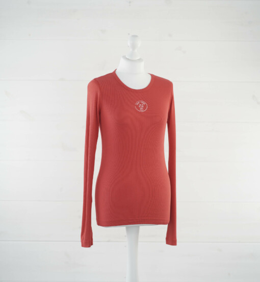 Langarm Shirt "ASTRID" red/ecru (PI18)