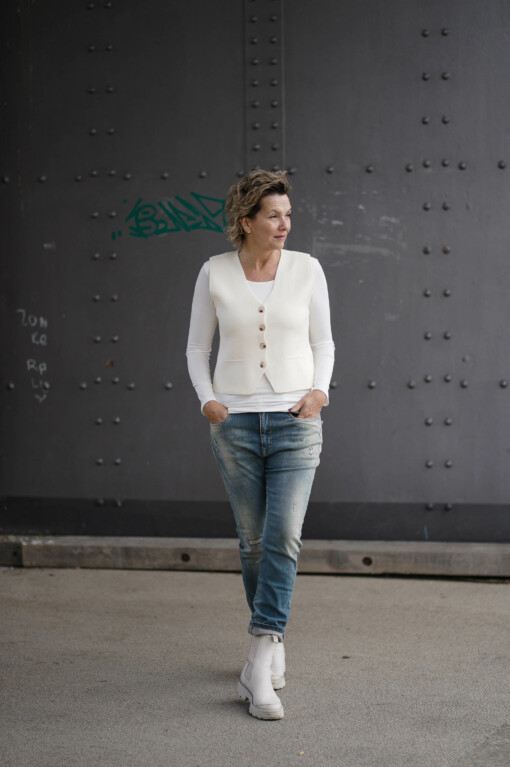 Weste "ELYSA" wollweiß (GW59)