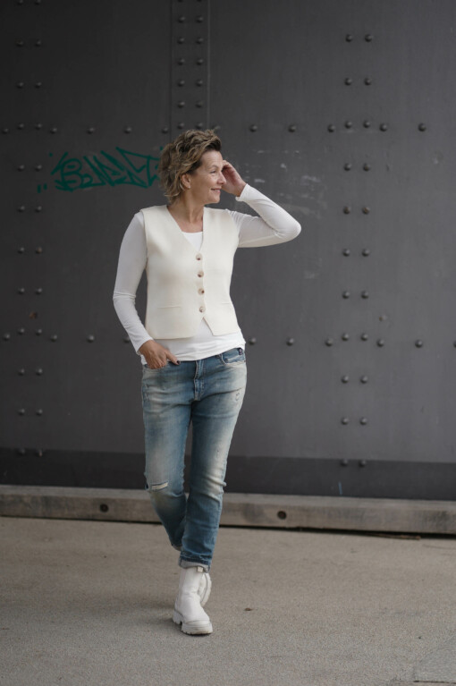Weste "ELYSA" wollweiß (GW59)