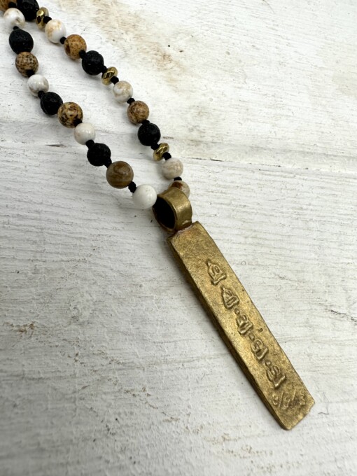 Necklace "BUDDHA-15" gold mix (IC24)