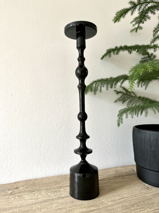 Kerzenständer "KALUA" schwarz Gr. 2 (LI66)