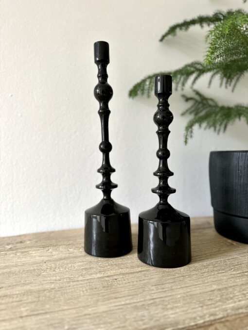 Kerzenständer "DAFINA" schwarz Gr. 1+2 (LI64)