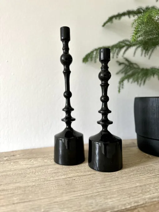 Kerzenständer “DAFINA” schwarz Gr. 1+2 (LI64)