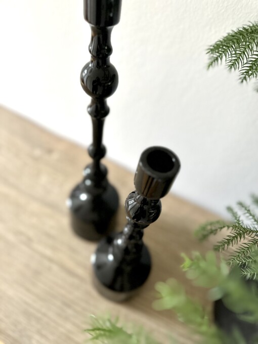 Kerzenständer "DAFINA" schwarz Gr. 1+2 (LI64)