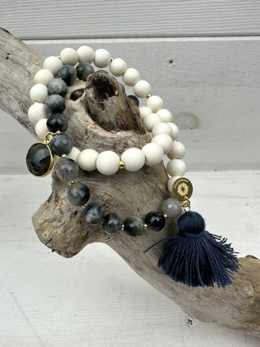 Wickelarmband  "TWIN LUNAR" (SSK07)