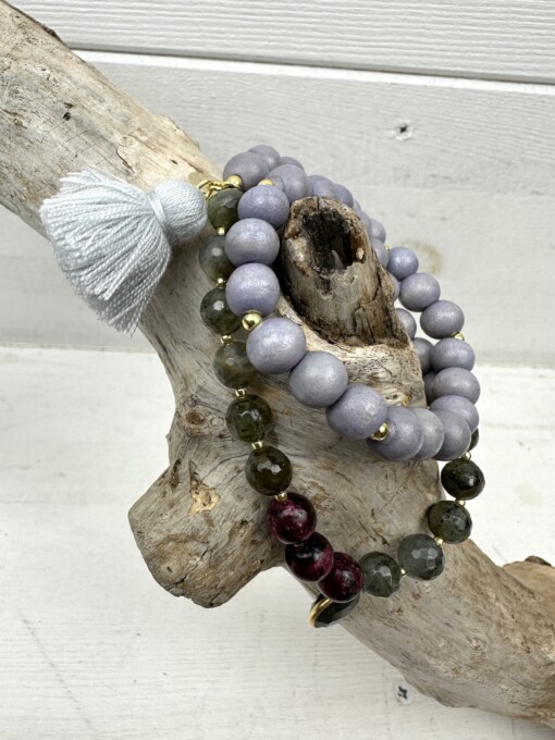 Wickelarmband "TWIN GLOOMY GREY" (SSK16)