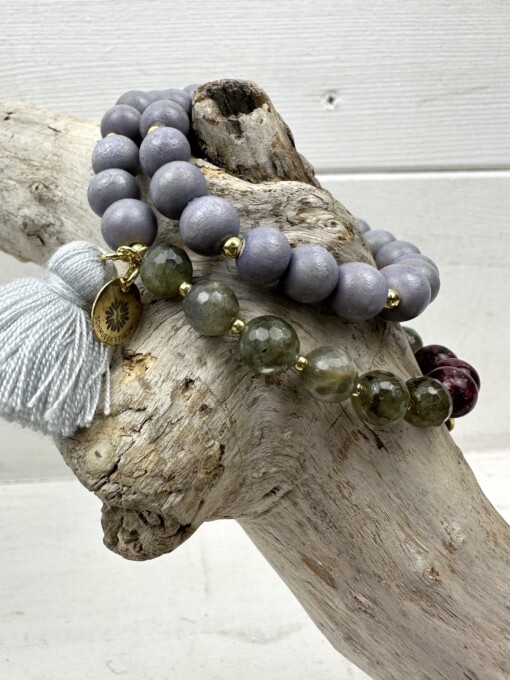 Wickelarmband "TWIN GLOOMY GREY" (SSK16)