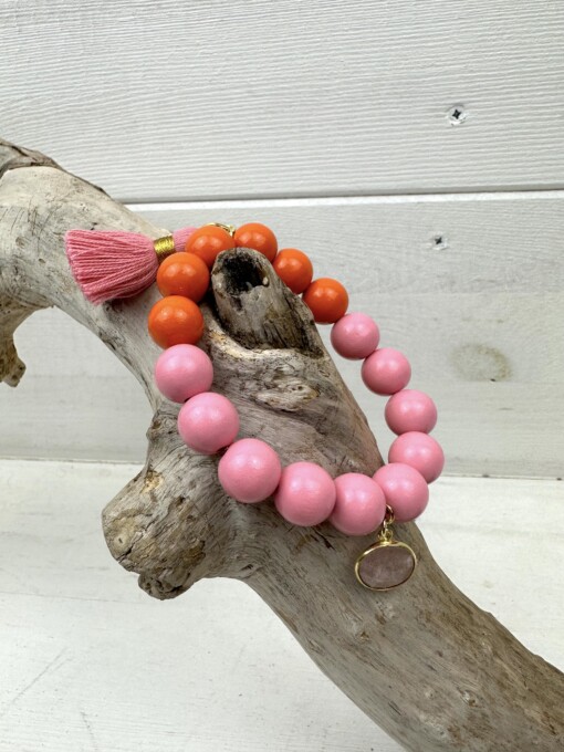 Perlenarmband "PINK LEMONADE" (SSK35)