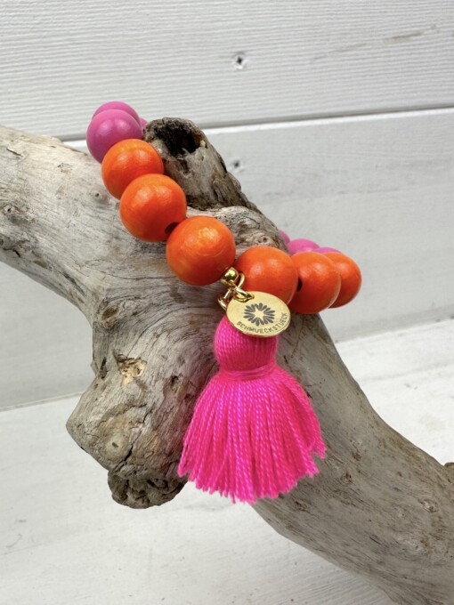 Perlenarmband "PINK ORANGE" (SSK18)