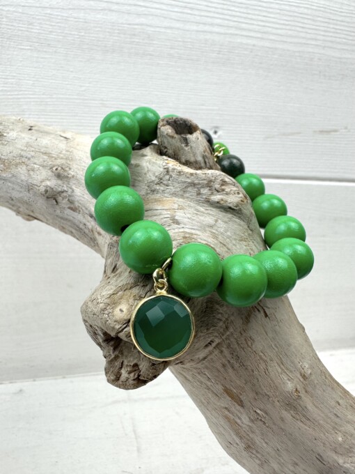 Perlenarmband "ALL GREEN" (SSK36)