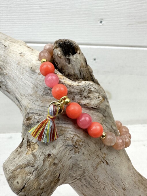 Armband "SUNSTONE CORAL" (SSK57)