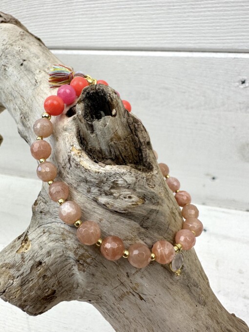 Armband "SUNSTONE CORAL" (SSK57)