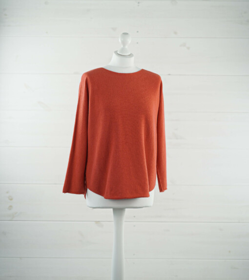 Feinstrickpulli "PENELOPE" orange (GW19)