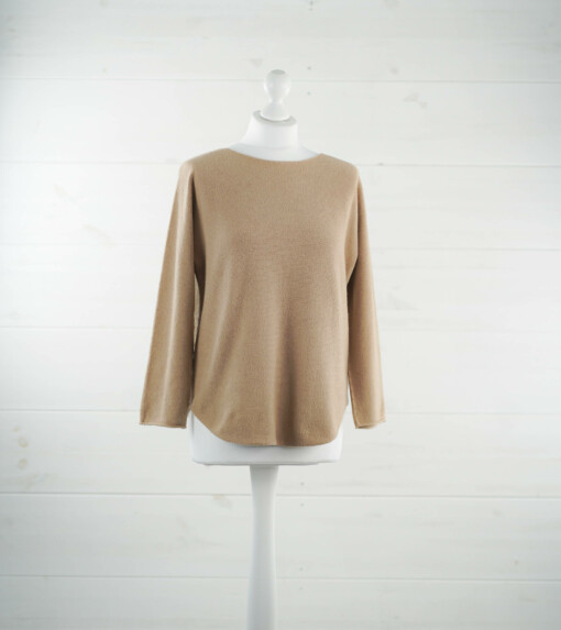 Feinstrickpulli "PENELOPE" caramel (GW19)