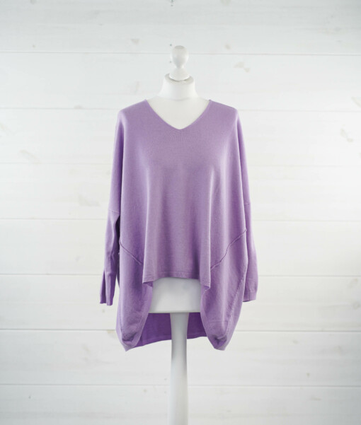 Feinstrick-Pulli "BEA" flieder (GW200)