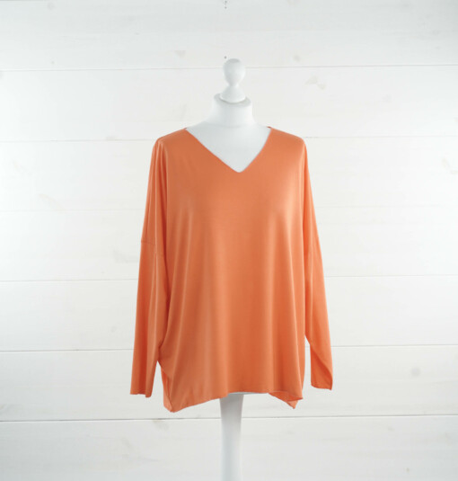 Langarmshirt "INES" orange (BA70)