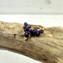 Perlenring “DROPS PURPLE” (SSK74)