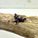 Perlenring “DROPS PURPLE” (SSK74)