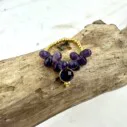 Perlenring “DROPS PURPLE” (SSK74)