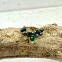 Perlenring “DROPS GREEN” (SSK73)