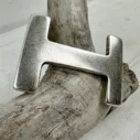 Gürtelschließe “H-LEVEL” silber (UJ02)