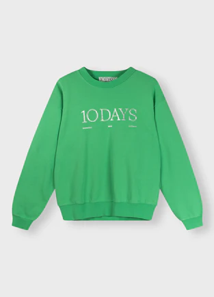 Logo Sweater “KSENIA” apple green (10D17)